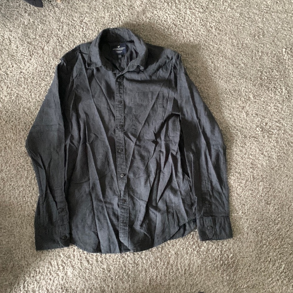 Grey button up